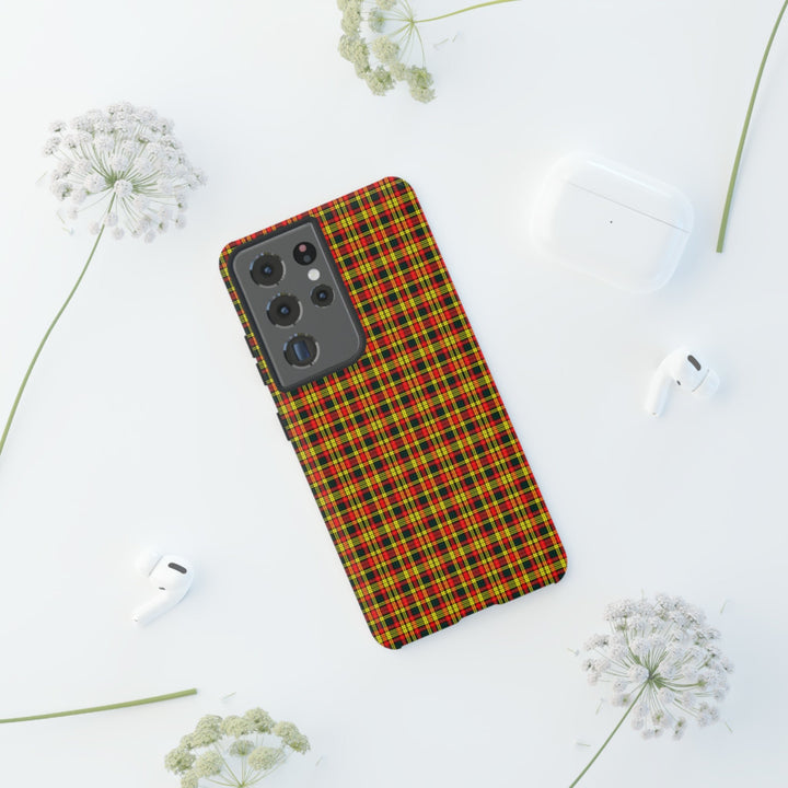 Samsung Galaxy Phone Case | Galaxy S23, S22, S21, S20 | Luxury Case Double Layered | Impact Resistant | Fashionable - Tartan Buchanan - Studio40ParkLane