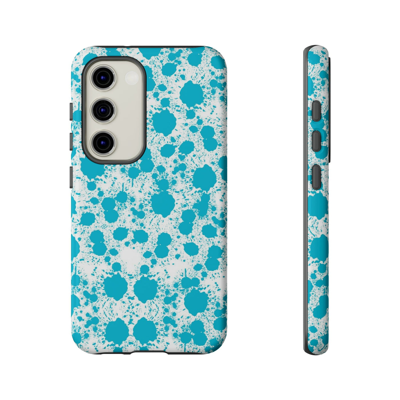 Cute Samsung Phone Case | Aesthetic Samsung Phone Case | Paint Splash Light Blue | Galaxy S23, S22, S21, S20 | Luxury Double Layer | Cool - Studio40ParkLane