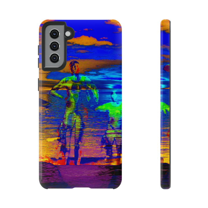 Cute Samsung Phone Case | Aesthetic Samsung Phone Case | Dance Sunset Colorful | Galaxy S23, S22, S21, S20 | Luxury Double Layer | Cool - Studio40ParkLane