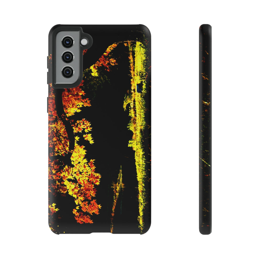 Cute Samsung Phone Case | Aesthetic Samsung Phone Case | Fall Leaves North Bridge | Galaxy S23, S22, S21, S20 | Luxury Double Layer | Cool - Studio40ParkLane