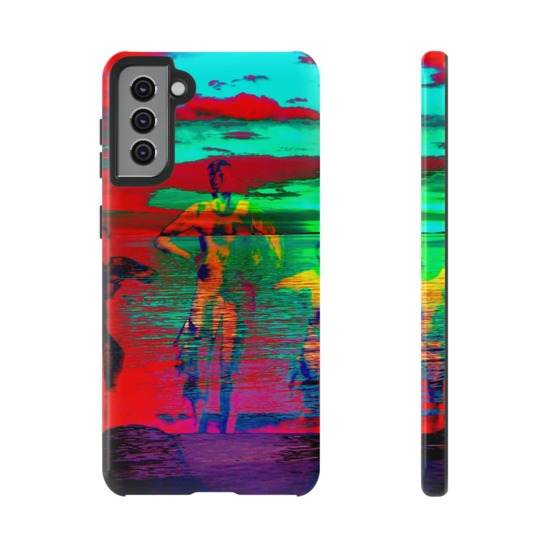 Cute Samsung Phone Case | Aesthetic Samsung Phone Case | Dance Sunset Colorful | Galaxy S23, S22, S21, S20 | Luxury Double Layer | Cool - Studio40ParkLane