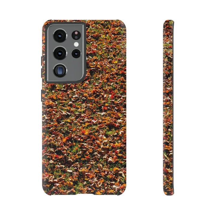 Cool Phone Case | Aesthetic Phone Case | Fall Leaves | For Samsung Galaxy S23, S22, S21, S20 | Luxury Double Layer | Cute - Studio40ParkLane
