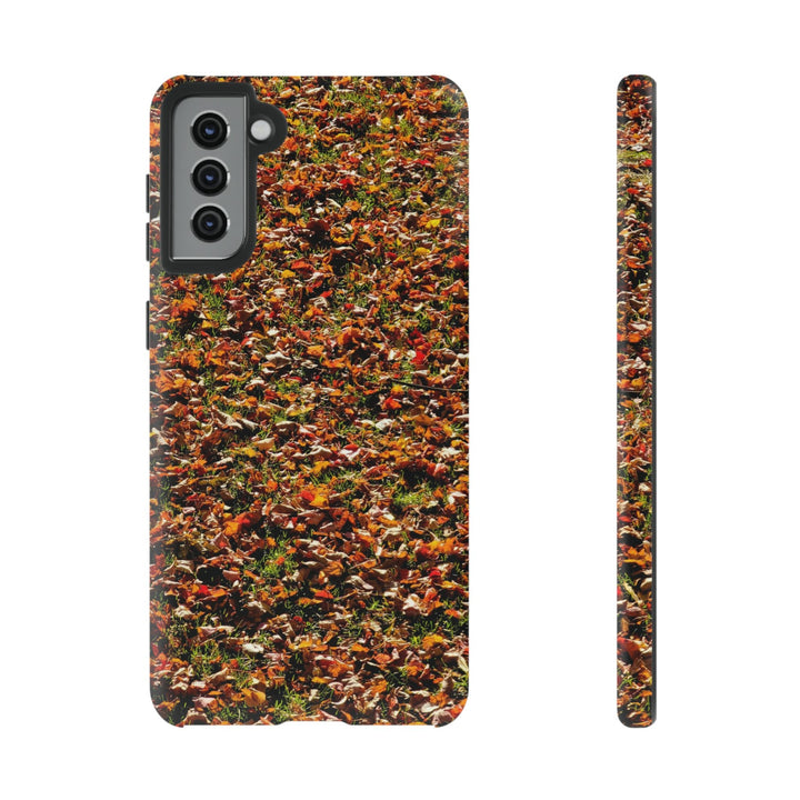 Cool Phone Case | Aesthetic Phone Case | Fall Leaves | For Samsung Galaxy S23, S22, S21, S20 | Luxury Double Layer | Cute - Studio40ParkLane