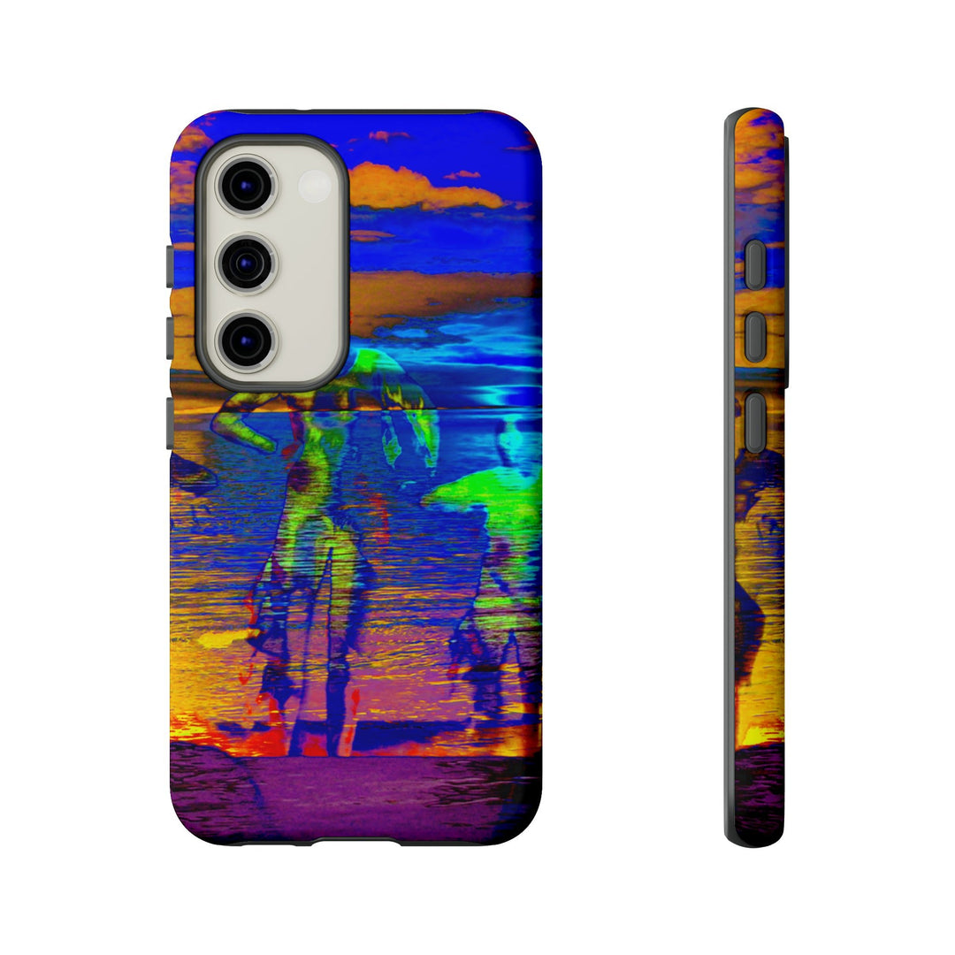 Cute Samsung Phone Case | Aesthetic Samsung Phone Case | Dance Sunset Colorful | Galaxy S23, S22, S21, S20 | Luxury Double Layer | Cool - Studio40ParkLane