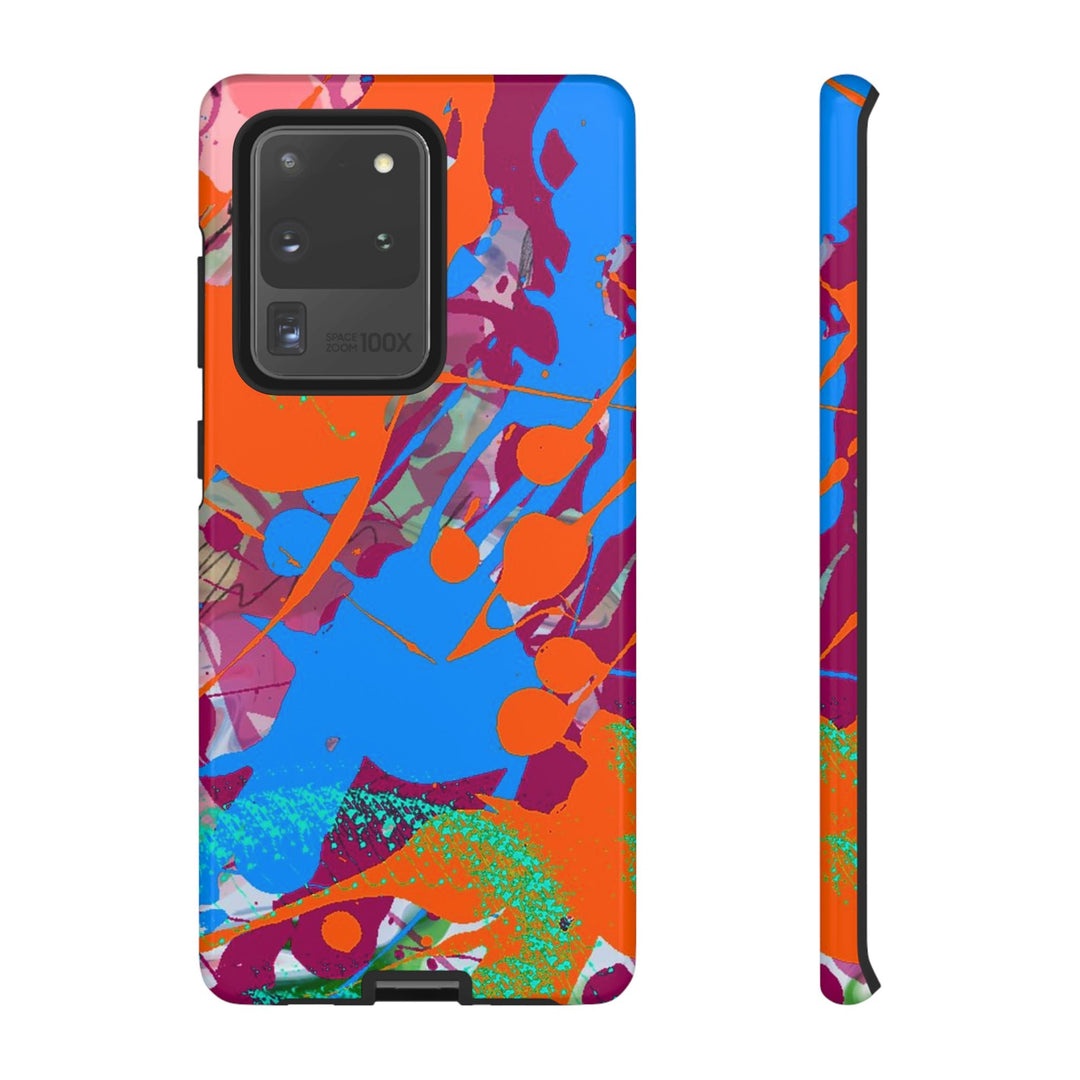 Samsung Galaxy Phone Case | Galaxy S23, S22, S21, S20 | Luxury Case Double Layered | Impact Resistant | Fashionable - Paint Spill 1 - Studio40ParkLane