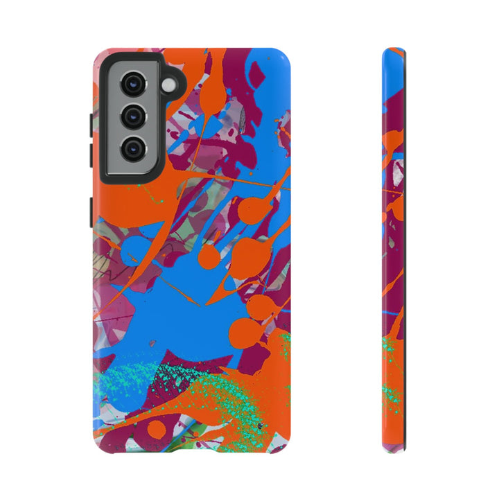 Samsung Galaxy Phone Case | Galaxy S23, S22, S21, S20 | Luxury Case Double Layered | Impact Resistant | Fashionable - Paint Spill 1 - Studio40ParkLane