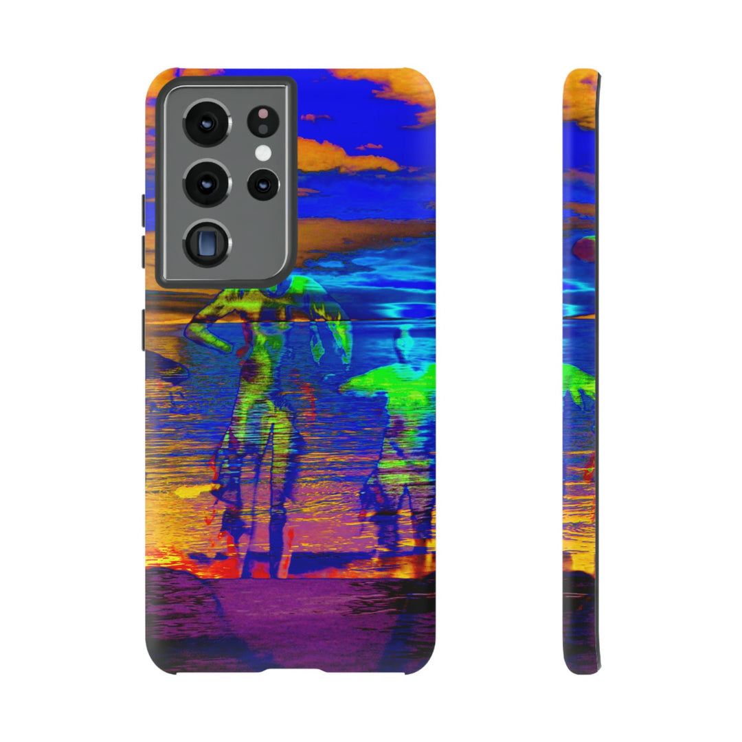 Cute Samsung Phone Case | Aesthetic Samsung Phone Case | Dance Sunset Colorful | Galaxy S23, S22, S21, S20 | Luxury Double Layer | Cool - Studio40ParkLane