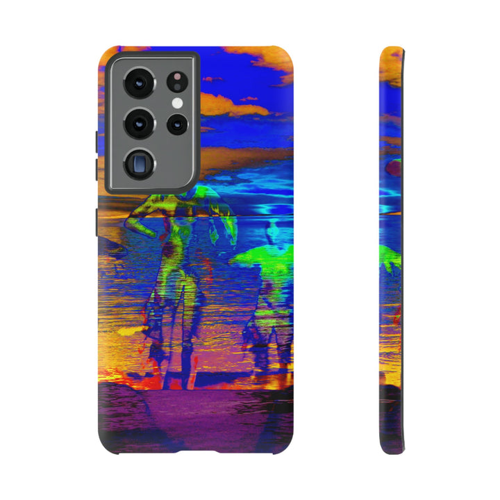 Cute Samsung Phone Case | Aesthetic Samsung Phone Case | Dance Sunset Colorful | Galaxy S23, S22, S21, S20 | Luxury Double Layer | Cool - Studio40ParkLane
