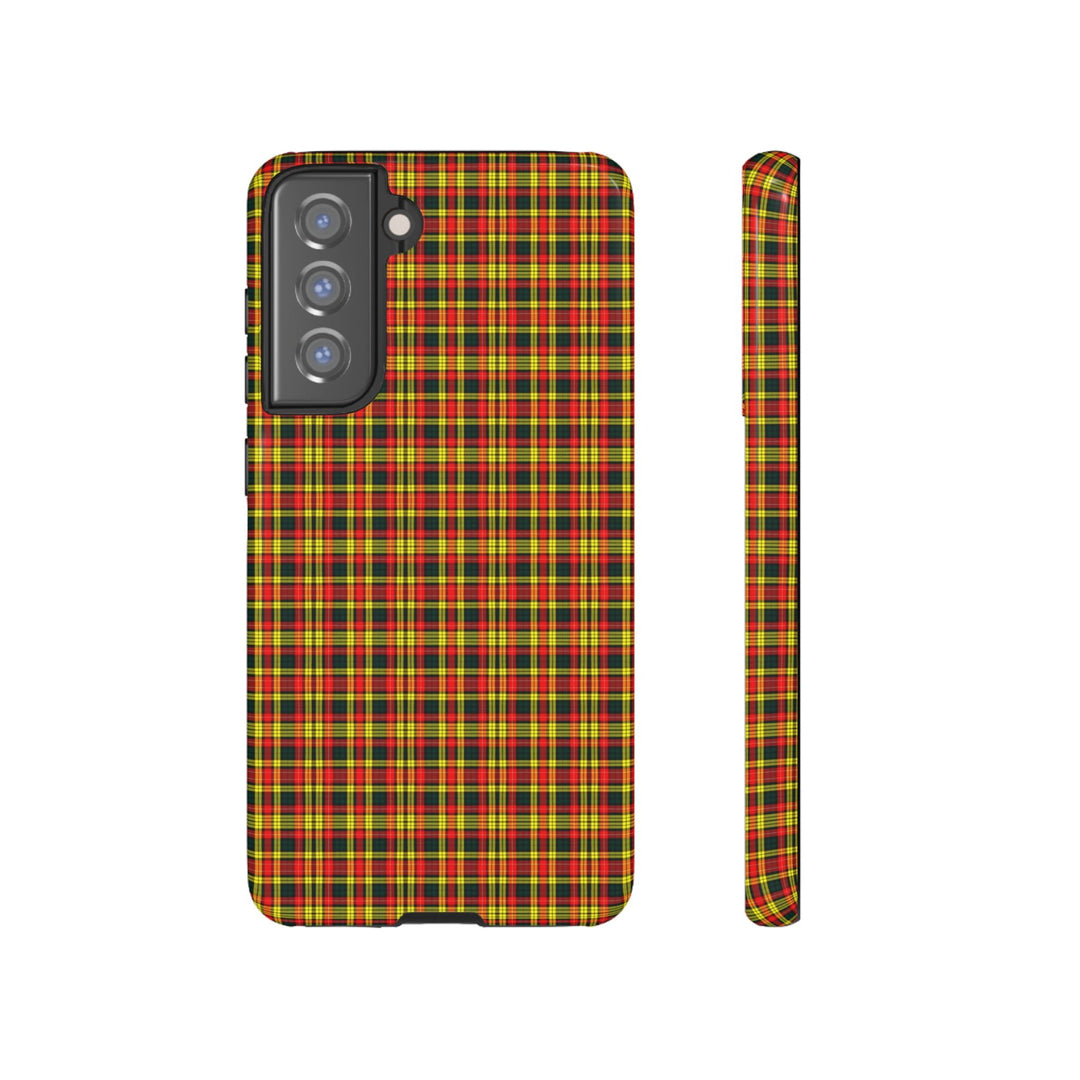 Samsung Galaxy Phone Case | Galaxy S23, S22, S21, S20 | Luxury Case Double Layered | Impact Resistant | Fashionable - Tartan Buchanan - Studio40ParkLane