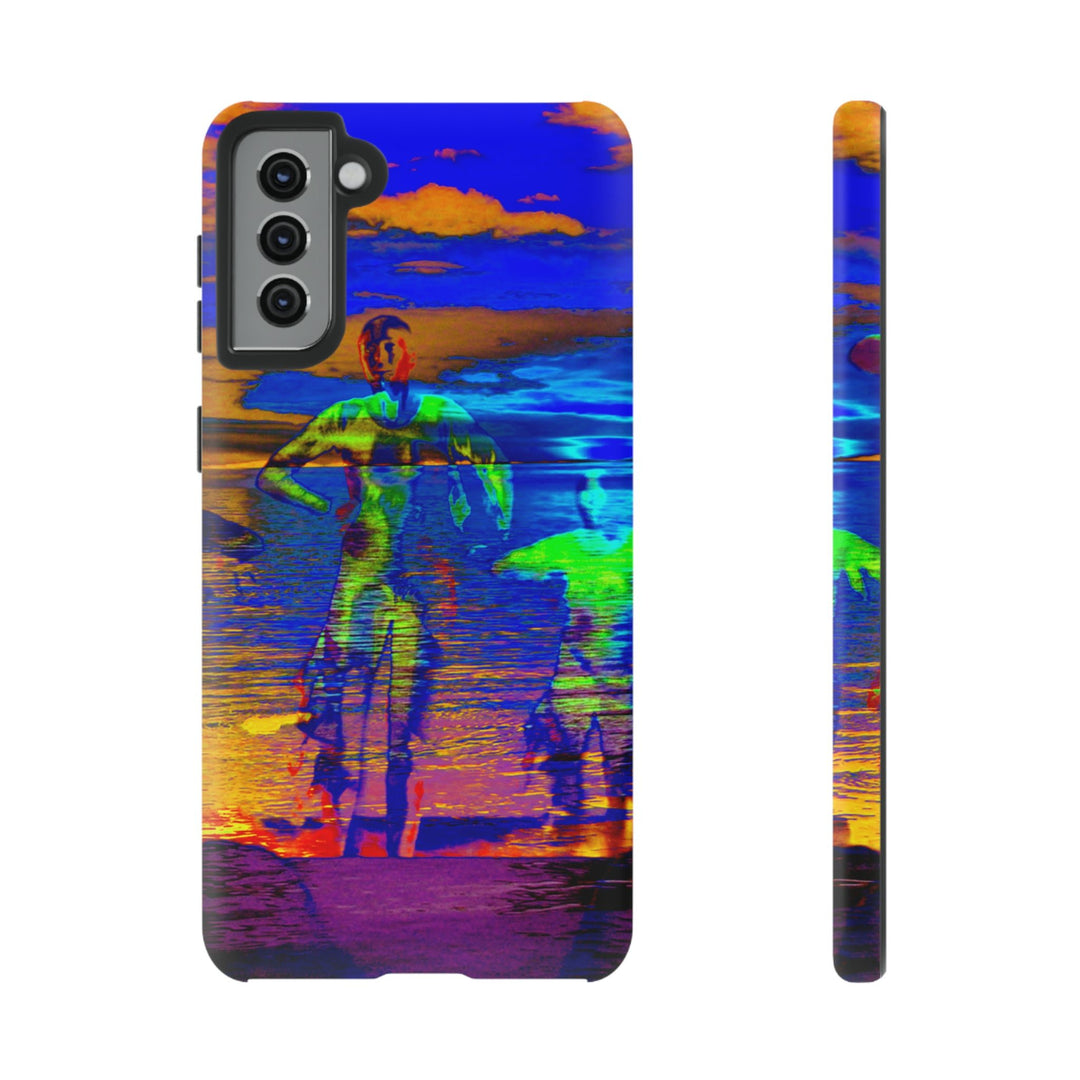 Cute Samsung Phone Case | Aesthetic Samsung Phone Case | Dance Sunset Colorful | Galaxy S23, S22, S21, S20 | Luxury Double Layer | Cool - Studio40ParkLane
