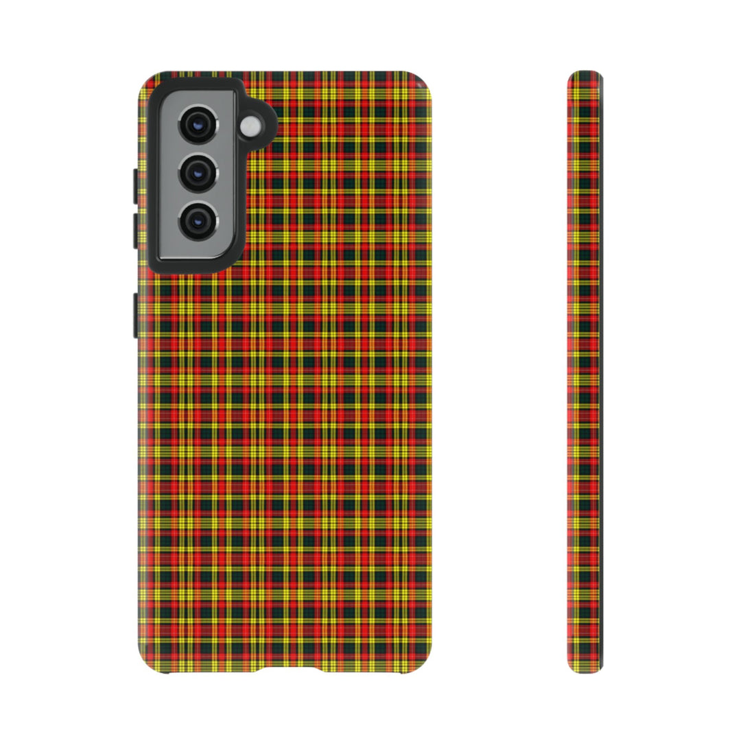 Samsung Galaxy Phone Case | Galaxy S23, S22, S21, S20 | Luxury Case Double Layered | Impact Resistant | Fashionable - Tartan Buchanan - Studio40ParkLane