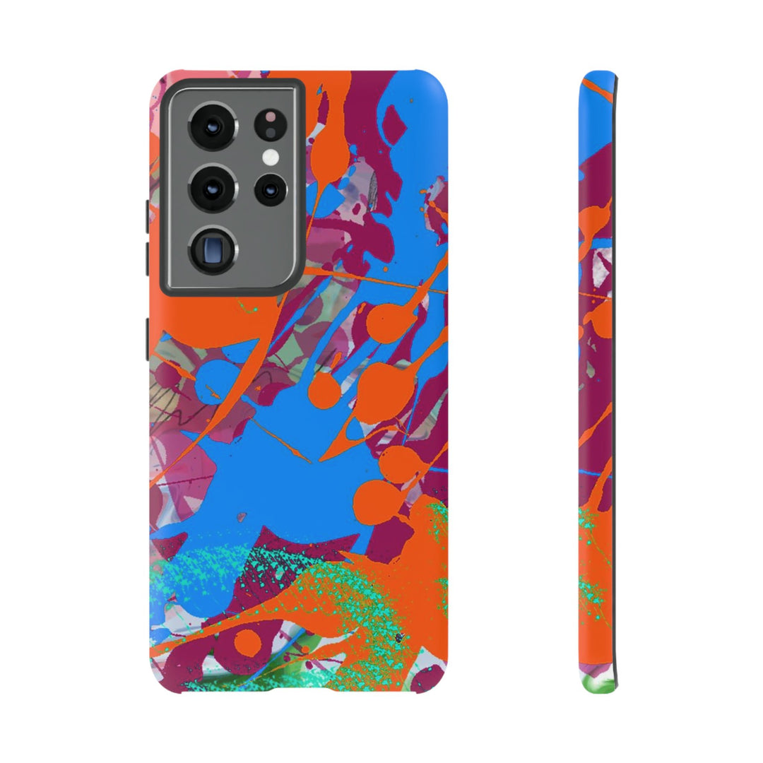 Samsung Galaxy Phone Case | Galaxy S23, S22, S21, S20 | Luxury Case Double Layered | Impact Resistant | Fashionable - Paint Spill 1 - Studio40ParkLane