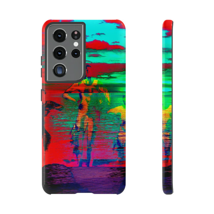 Cute Samsung Phone Case | Aesthetic Samsung Phone Case | Dance Sunset Colorful | Galaxy S23, S22, S21, S20 | Luxury Double Layer | Cool - Studio40ParkLane