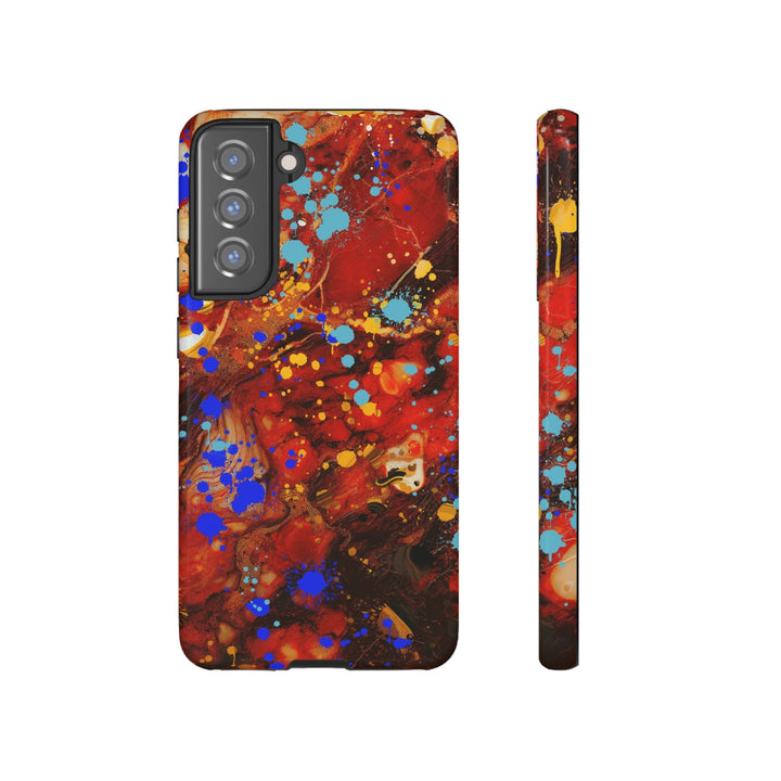 Cool Phone Case | Aesthetic Phone Case | Fall Colors Marble | For Samsung Galaxy S23, S22, S21, S20 | Luxury Double Layer | Cute - Studio40ParkLane