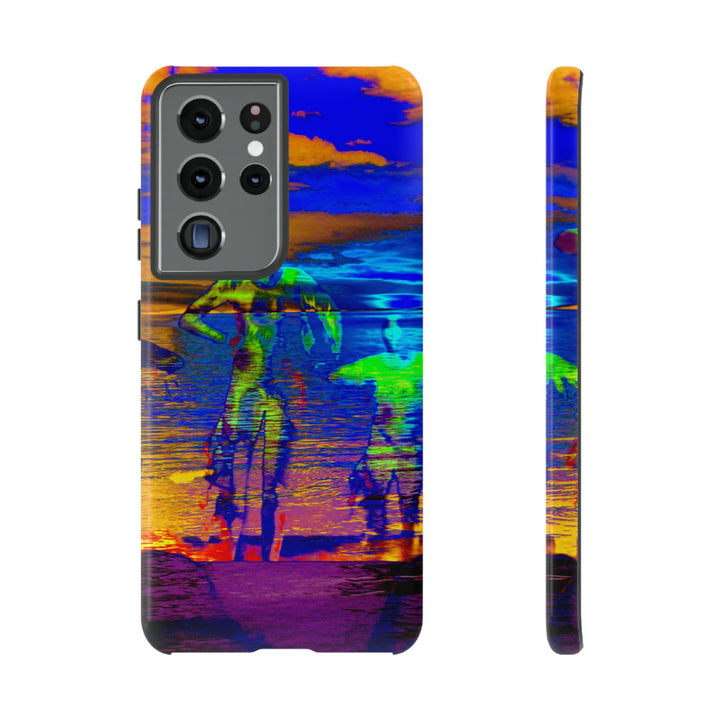 Cute Samsung Phone Case | Aesthetic Samsung Phone Case | Dance Sunset Colorful | Galaxy S23, S22, S21, S20 | Luxury Double Layer | Cool - Studio40ParkLane