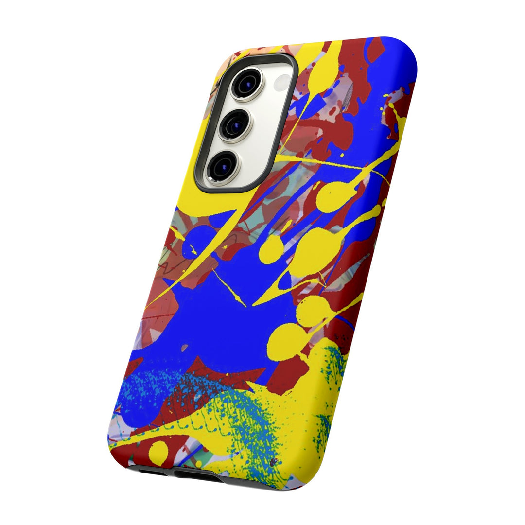 Samsung Galaxy Phone Case | Galaxy S23, S22, S21, S20 | Luxury Case Double Layered | Impact Resistant | Fashionable - Paint Spill 2 - Studio40ParkLane
