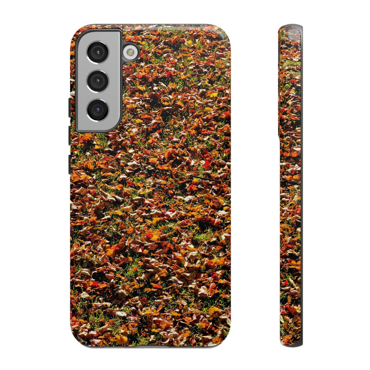 Cool Phone Case | Aesthetic Phone Case | Fall Leaves | For Samsung Galaxy S23, S22, S21, S20 | Luxury Double Layer | Cute - Studio40ParkLane
