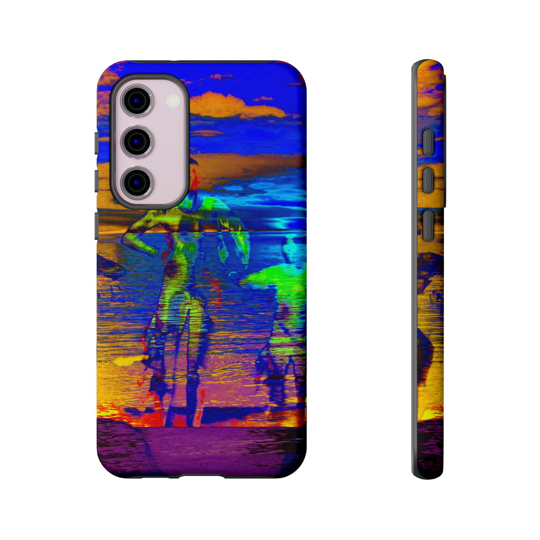 Cute Samsung Phone Case | Aesthetic Samsung Phone Case | Dance Sunset Colorful | Galaxy S23, S22, S21, S20 | Luxury Double Layer | Cool - Studio40ParkLane