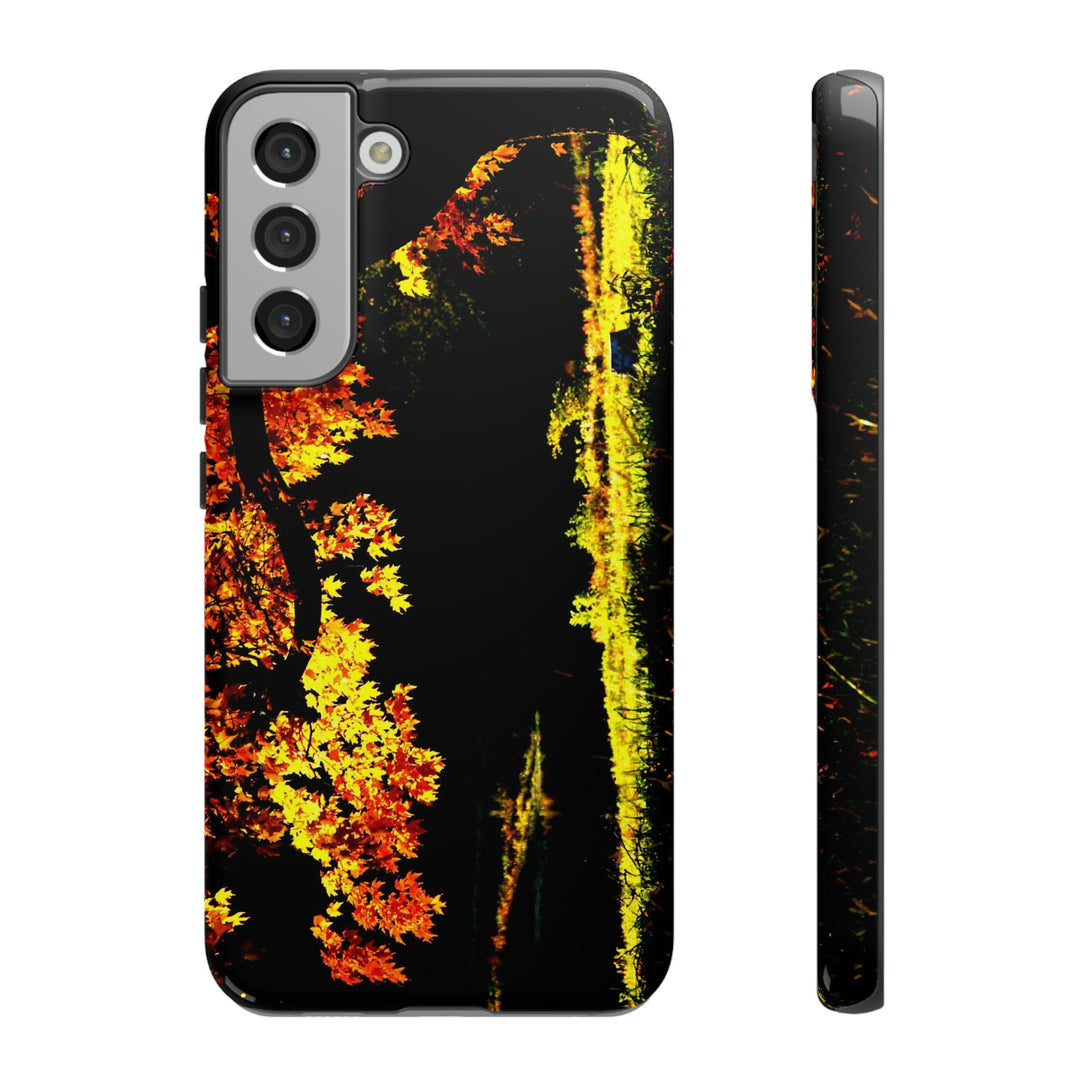 Cute Samsung Phone Case | Aesthetic Samsung Phone Case | Fall Leaves North Bridge | Galaxy S23, S22, S21, S20 | Luxury Double Layer | Cool - Studio40ParkLane