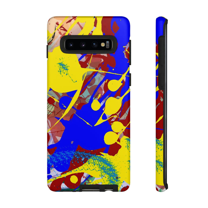Samsung Galaxy Phone Case | Galaxy S23, S22, S21, S20 | Luxury Case Double Layered | Impact Resistant | Fashionable - Paint Spill 2 - Studio40ParkLane