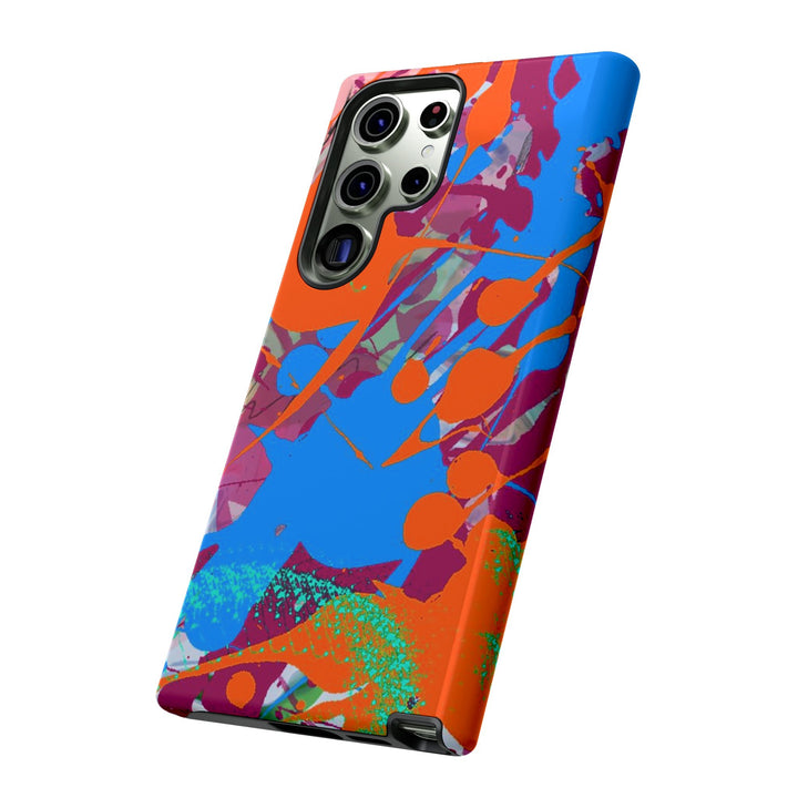 Samsung Galaxy Phone Case | Galaxy S23, S22, S21, S20 | Luxury Case Double Layered | Impact Resistant | Fashionable - Paint Spill 1 - Studio40ParkLane