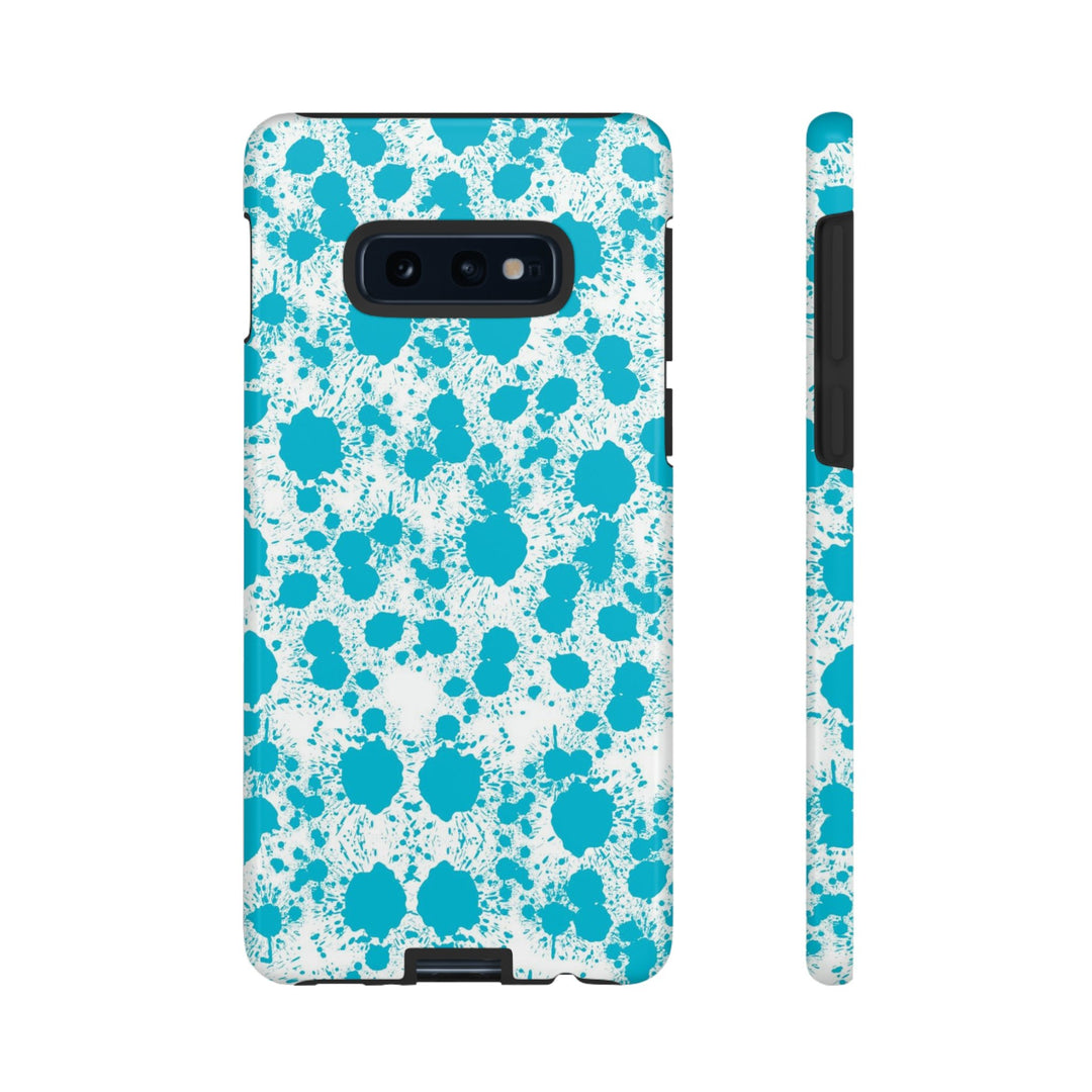 Cute Samsung Phone Case | Aesthetic Samsung Phone Case | Paint Splash Light Blue | Galaxy S23, S22, S21, S20 | Luxury Double Layer | Cool - Studio40ParkLane