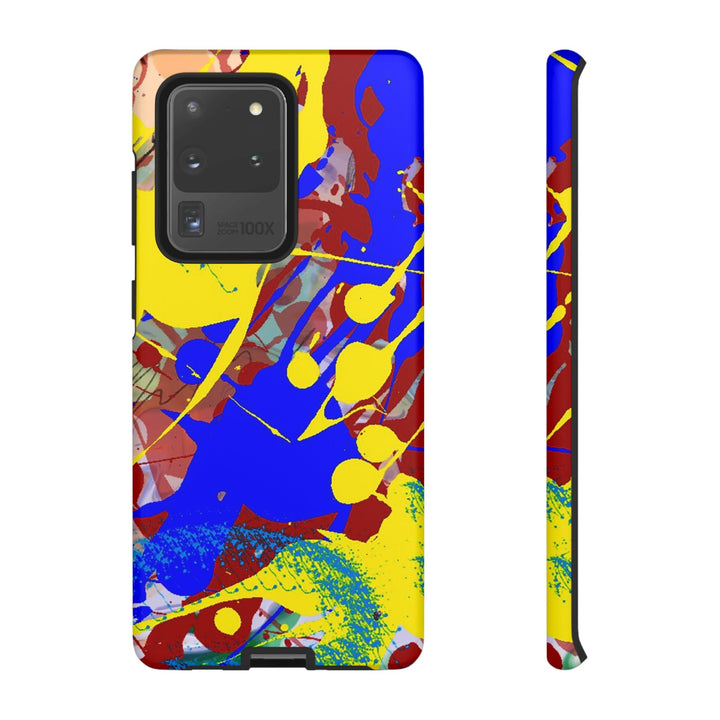 Samsung Galaxy Phone Case | Galaxy S23, S22, S21, S20 | Luxury Case Double Layered | Impact Resistant | Fashionable - Paint Spill 2 - Studio40ParkLane
