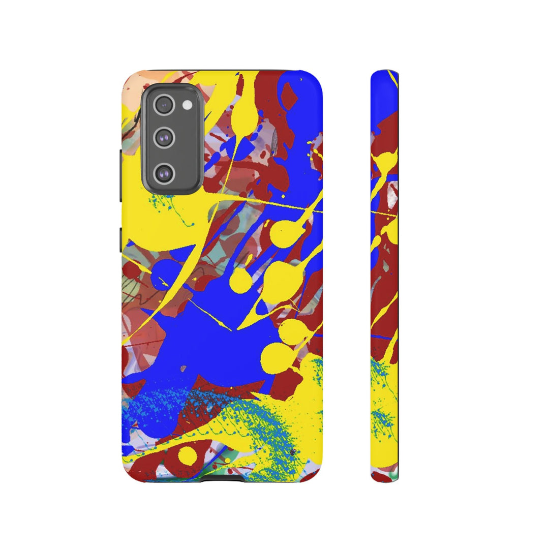 Samsung Galaxy Phone Case | Galaxy S23, S22, S21, S20 | Luxury Case Double Layered | Impact Resistant | Fashionable - Paint Spill 2 - Studio40ParkLane