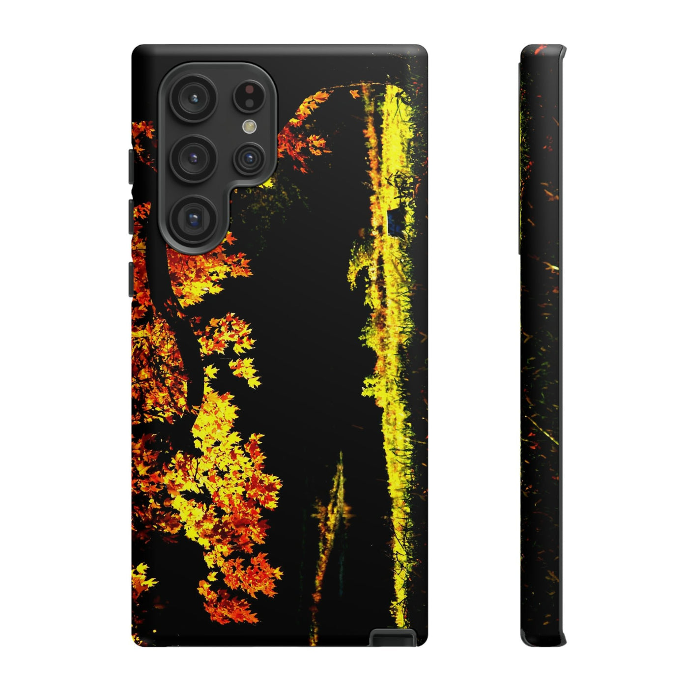 Cute Samsung Phone Case | Aesthetic Samsung Phone Case | Fall Leaves North Bridge | Galaxy S23, S22, S21, S20 | Luxury Double Layer | Cool - Studio40ParkLane