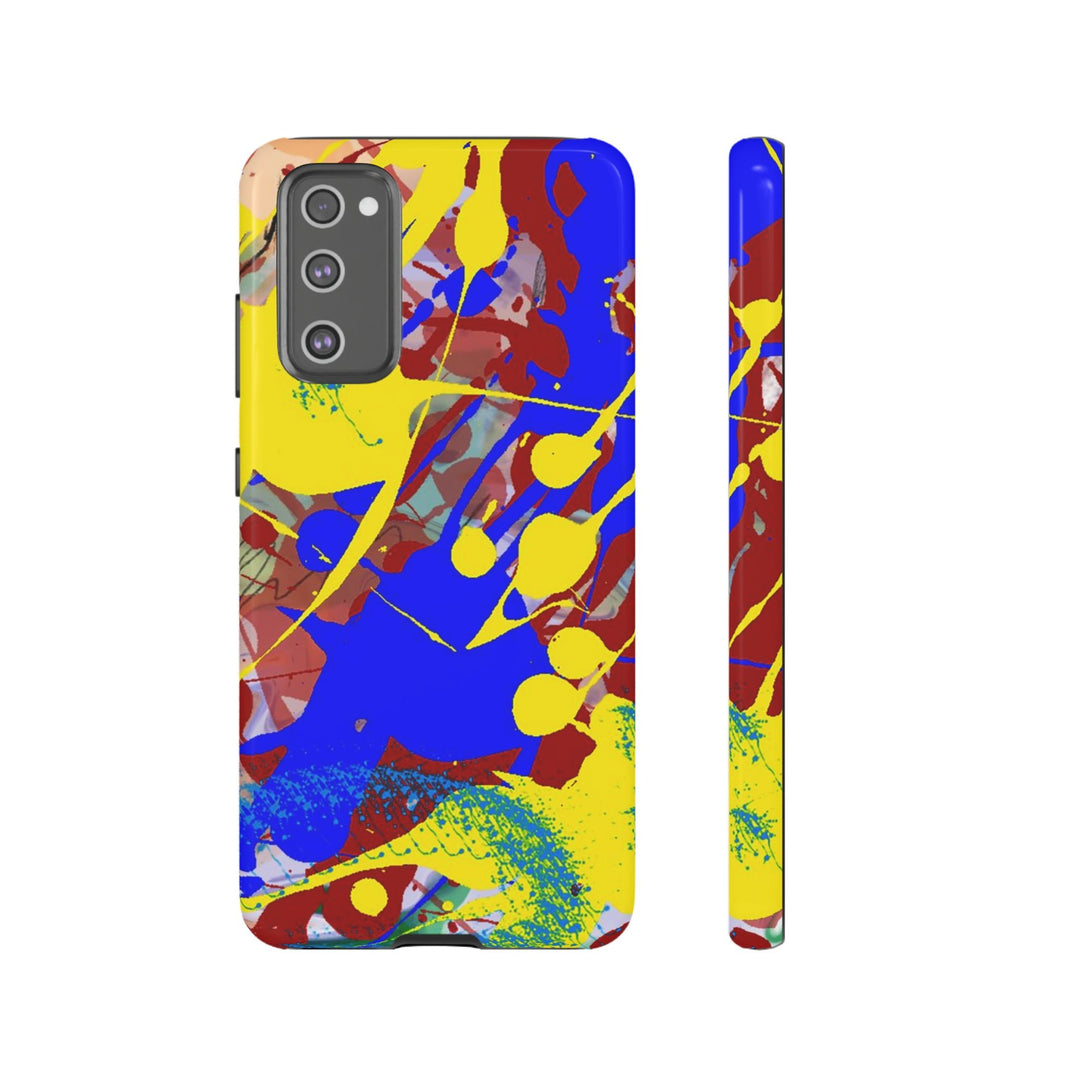 Samsung Galaxy Phone Case | Galaxy S23, S22, S21, S20 | Luxury Case Double Layered | Impact Resistant | Fashionable - Paint Spill 2 - Studio40ParkLane