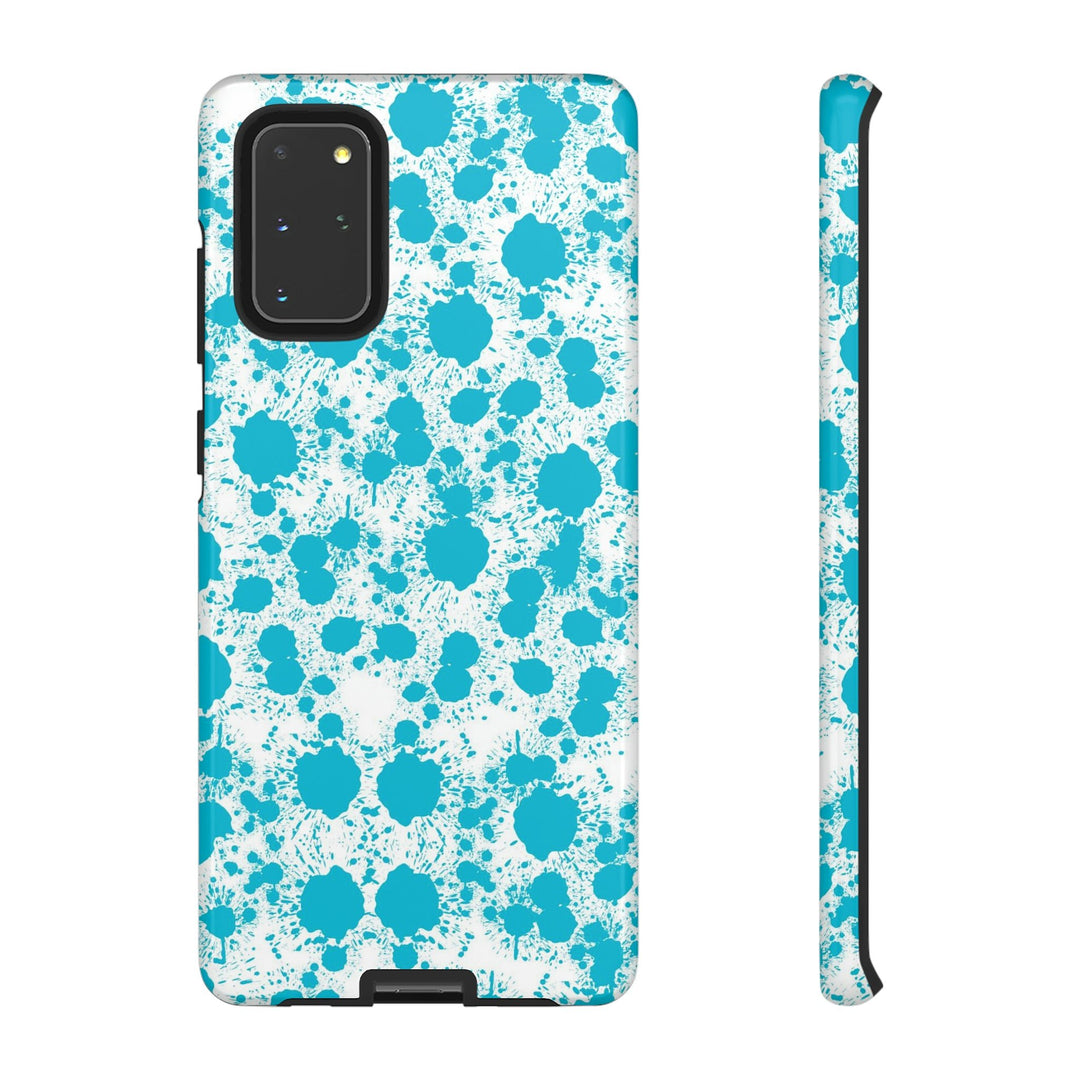 Cute Samsung Phone Case | Aesthetic Samsung Phone Case | Paint Splash Light Blue | Galaxy S23, S22, S21, S20 | Luxury Double Layer | Cool - Studio40ParkLane