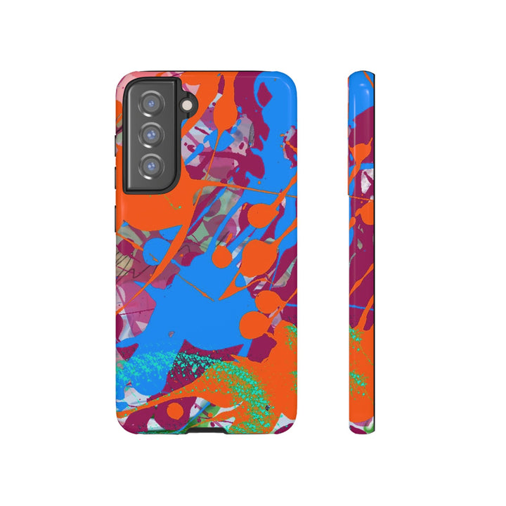 Samsung Galaxy Phone Case | Galaxy S23, S22, S21, S20 | Luxury Case Double Layered | Impact Resistant | Fashionable - Paint Spill 1 - Studio40ParkLane