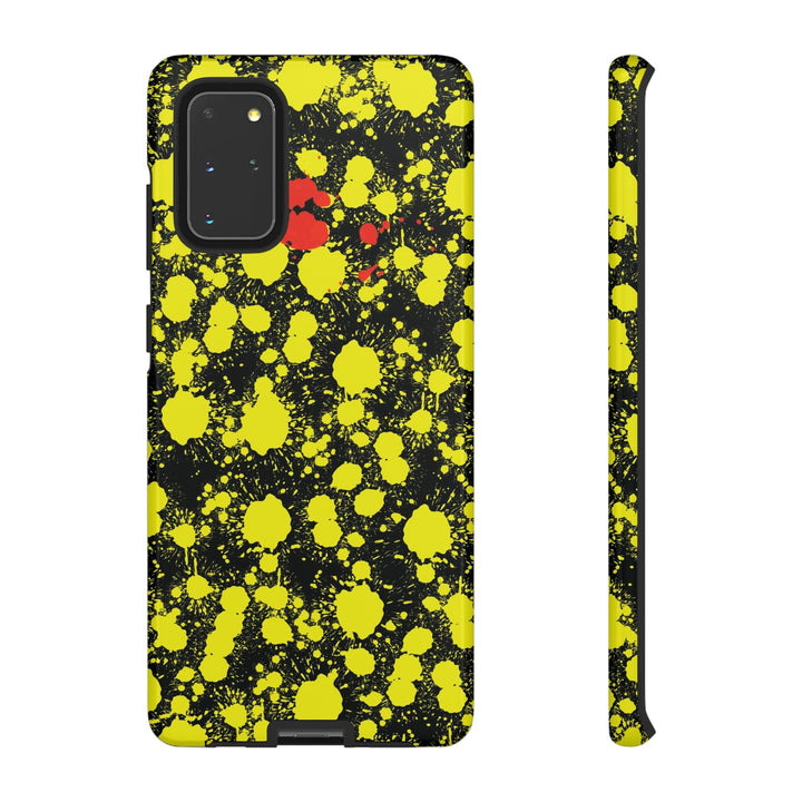 Cute Samsung Phone Case | Aesthetic Samsung Phone Case | Paint Splash Yellow Black | Galaxy S23, S22, S21, S20 | Luxury Double Layer | Cool - Studio40ParkLane