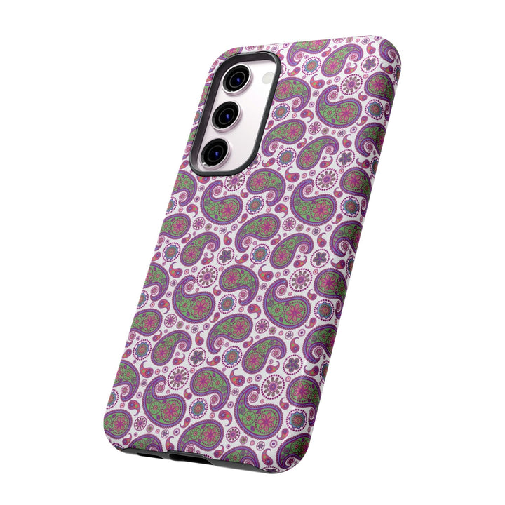 Cute Samsung Phone Case | Aesthetic Samsung Phone Case | Paisley Purple Pink | Galaxy S23, S22, S21, S20 | Luxury Double Layer | Cool - Studio40ParkLane