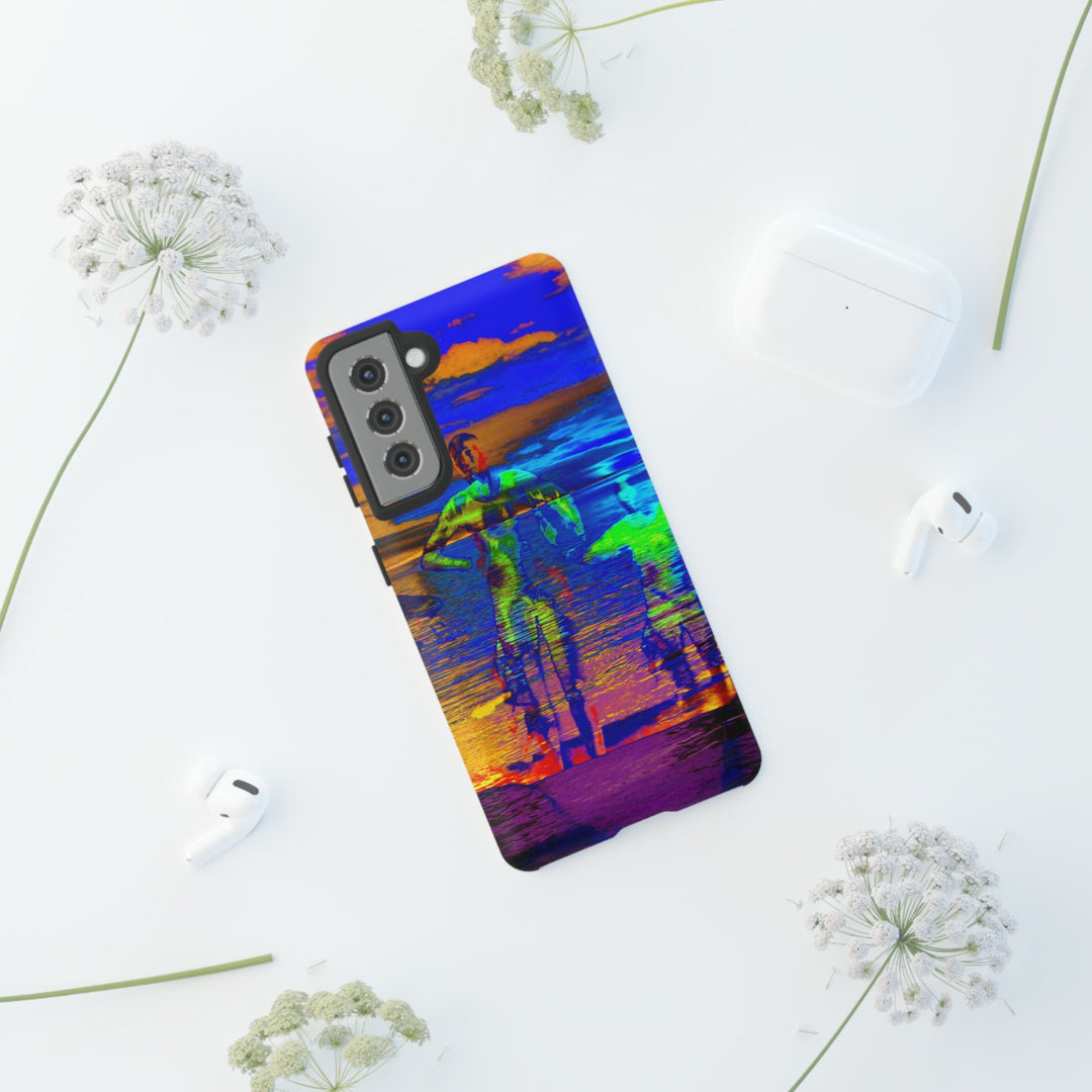 Cute Samsung Phone Case | Aesthetic Samsung Phone Case | Dance Sunset Colorful | Galaxy S23, S22, S21, S20 | Luxury Double Layer | Cool - Studio40ParkLane