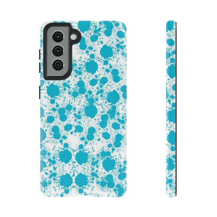 Cute Samsung Phone Case | Aesthetic Samsung Phone Case | Paint Splash Light Blue | Galaxy S23, S22, S21, S20 | Luxury Double Layer | Cool - Studio40ParkLane