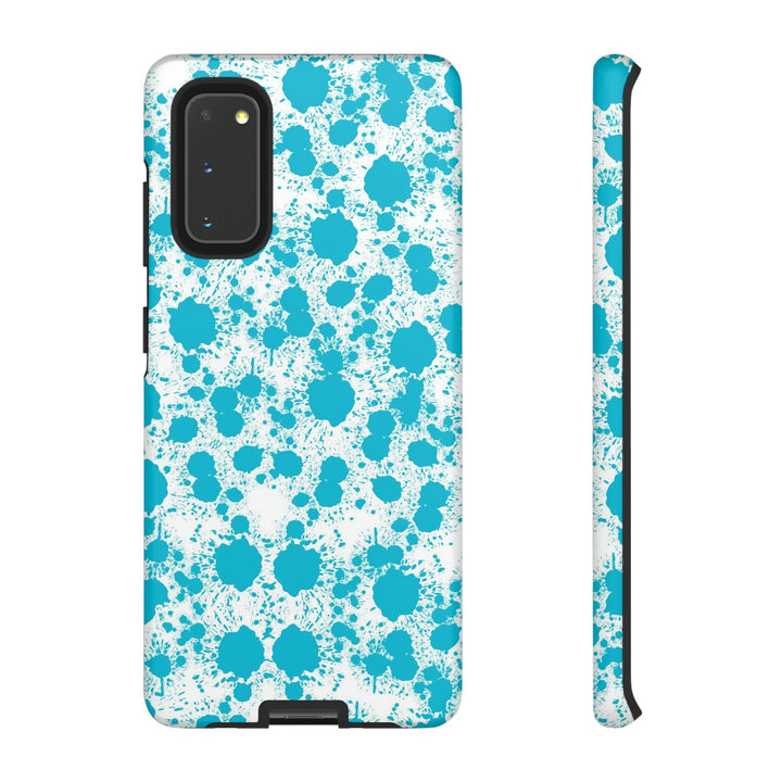Cute Samsung Phone Case | Aesthetic Samsung Phone Case | Paint Splash Light Blue | Galaxy S23, S22, S21, S20 | Luxury Double Layer | Cool - Studio40ParkLane