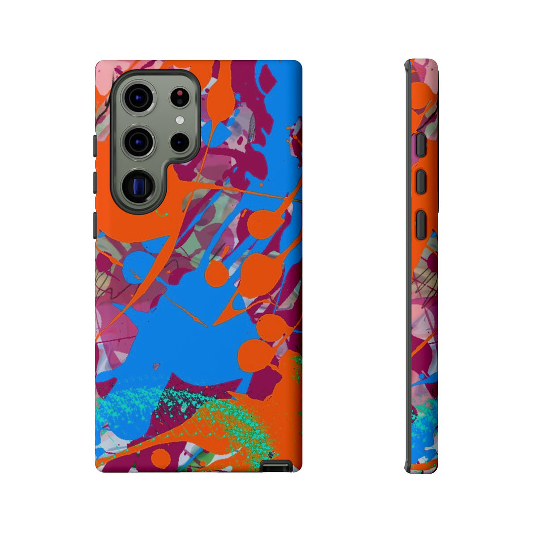 Samsung Galaxy Phone Case | Galaxy S23, S22, S21, S20 | Luxury Case Double Layered | Impact Resistant | Fashionable - Paint Spill 1 - Studio40ParkLane