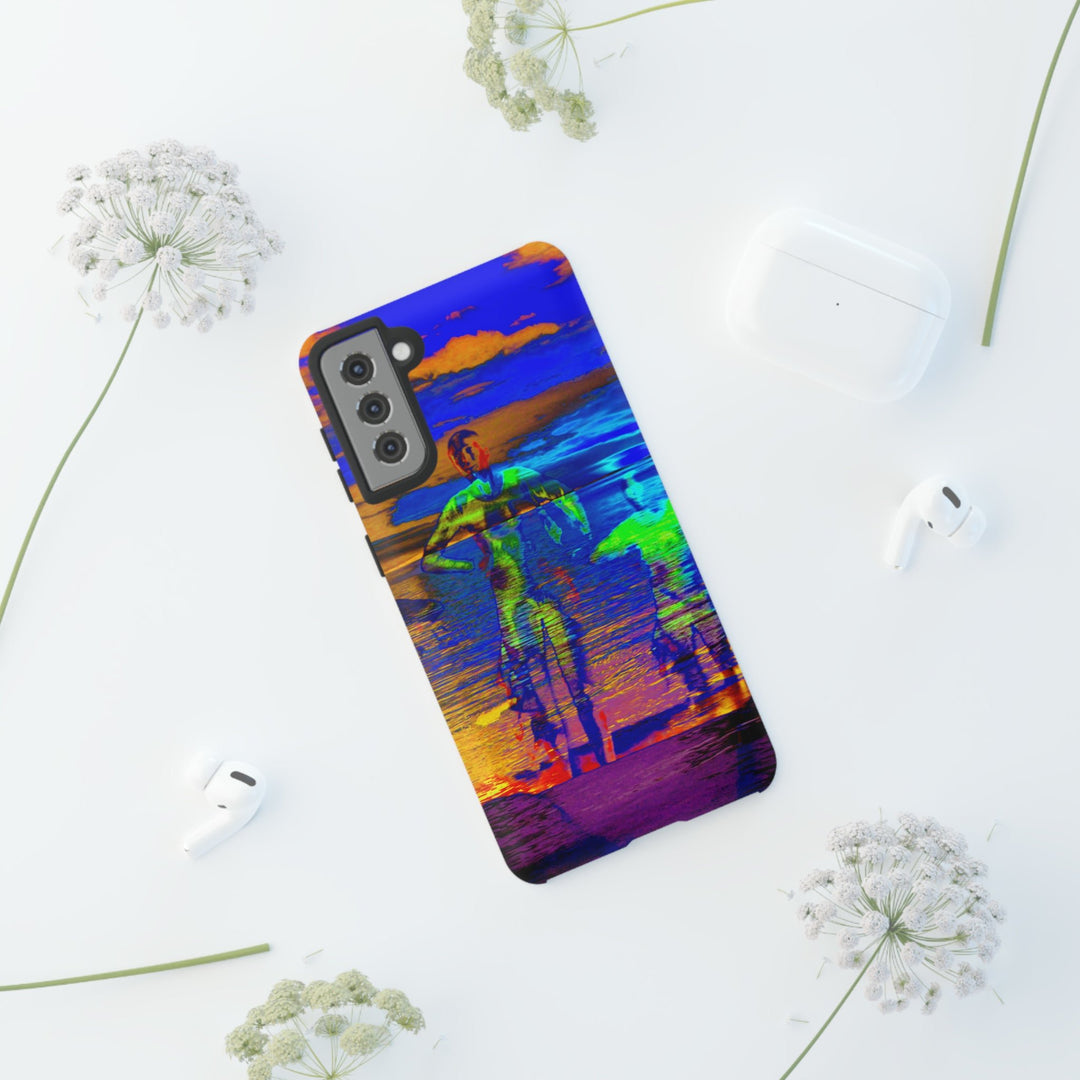 Cute Samsung Phone Case | Aesthetic Samsung Phone Case | Dance Sunset Colorful | Galaxy S23, S22, S21, S20 | Luxury Double Layer | Cool - Studio40ParkLane