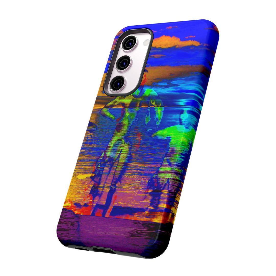 Cute Samsung Phone Case | Aesthetic Samsung Phone Case | Dance Sunset Colorful | Galaxy S23, S22, S21, S20 | Luxury Double Layer | Cool - Studio40ParkLane