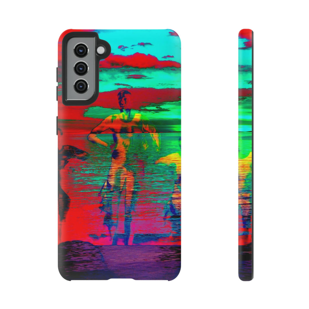Cute Samsung Phone Case | Aesthetic Samsung Phone Case | Dance Sunset Colorful | Galaxy S23, S22, S21, S20 | Luxury Double Layer | Cool - Studio40ParkLane