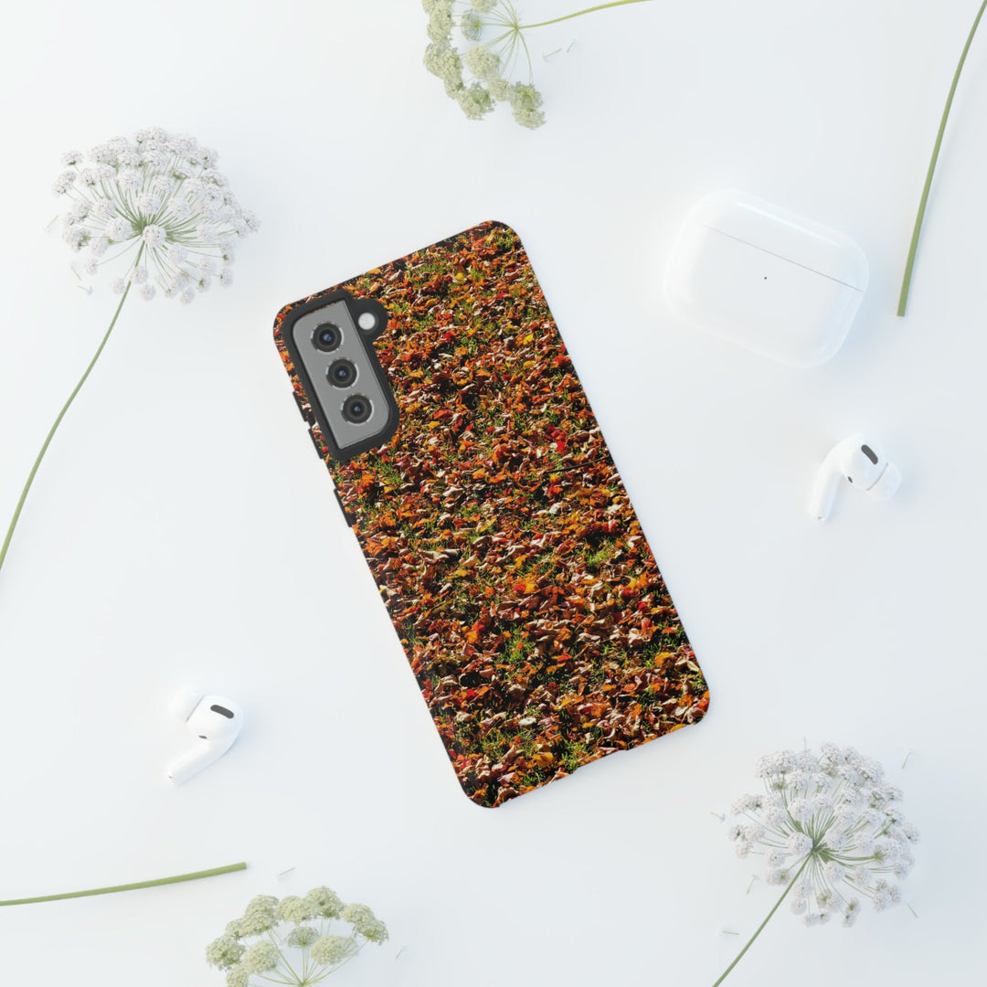 Cool Phone Case | Aesthetic Phone Case | Fall Leaves | For Samsung Galaxy S23, S22, S21, S20 | Luxury Double Layer | Cute - Studio40ParkLane