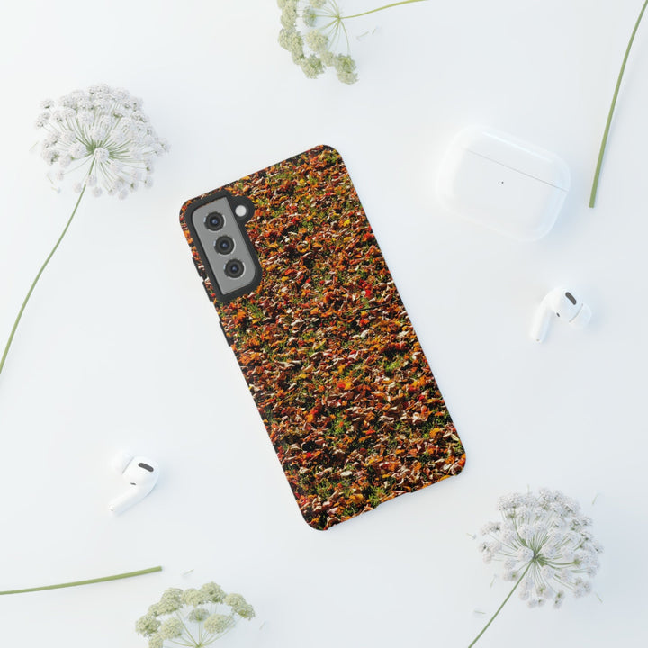Cool Phone Case | Aesthetic Phone Case | Fall Leaves | For Samsung Galaxy S23, S22, S21, S20 | Luxury Double Layer | Cute - Studio40ParkLane