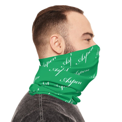 Fashionable Neck Gaiter For Women Girls Men - Multi-Purpose UPF 50+ UV+ Full Face Mask Buff Balaclava Green Aspen - Studio40ParkLane