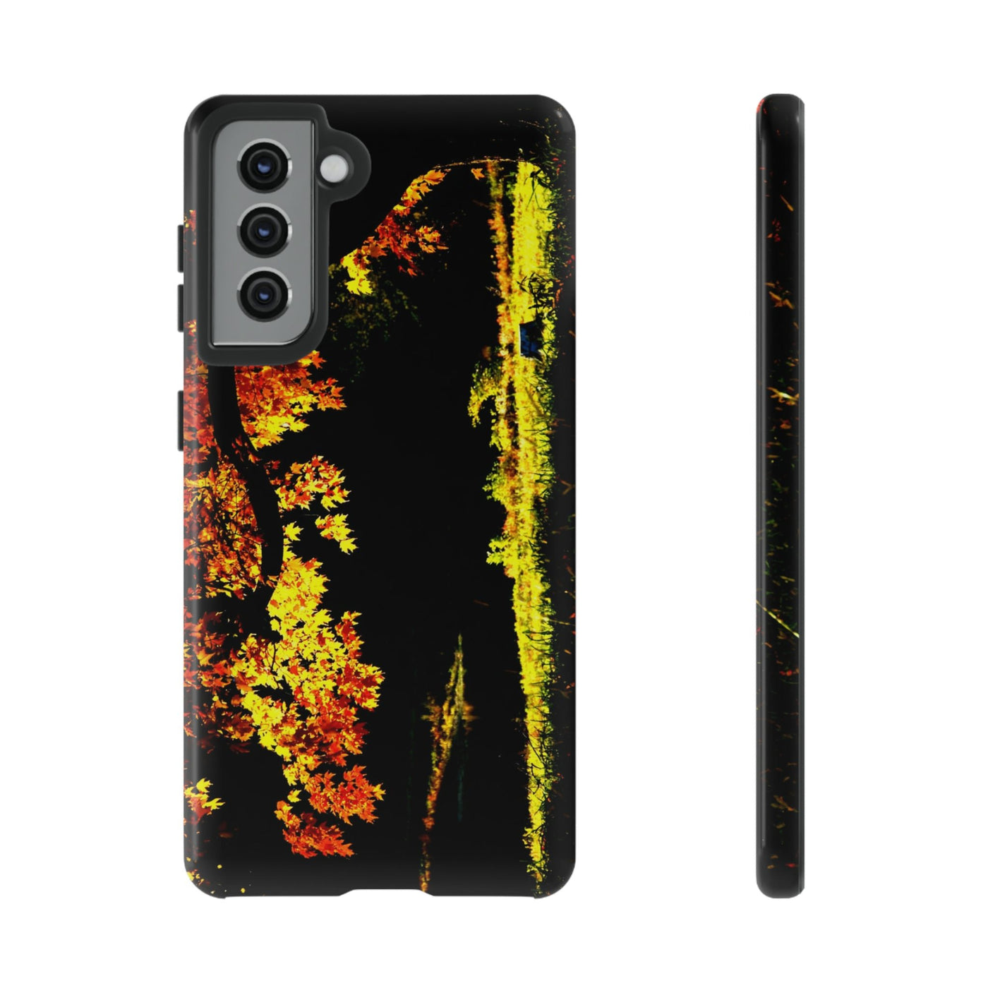 Cute Samsung Phone Case | Aesthetic Samsung Phone Case | Fall Leaves North Bridge | Galaxy S23, S22, S21, S20 | Luxury Double Layer | Cool - Studio40ParkLane