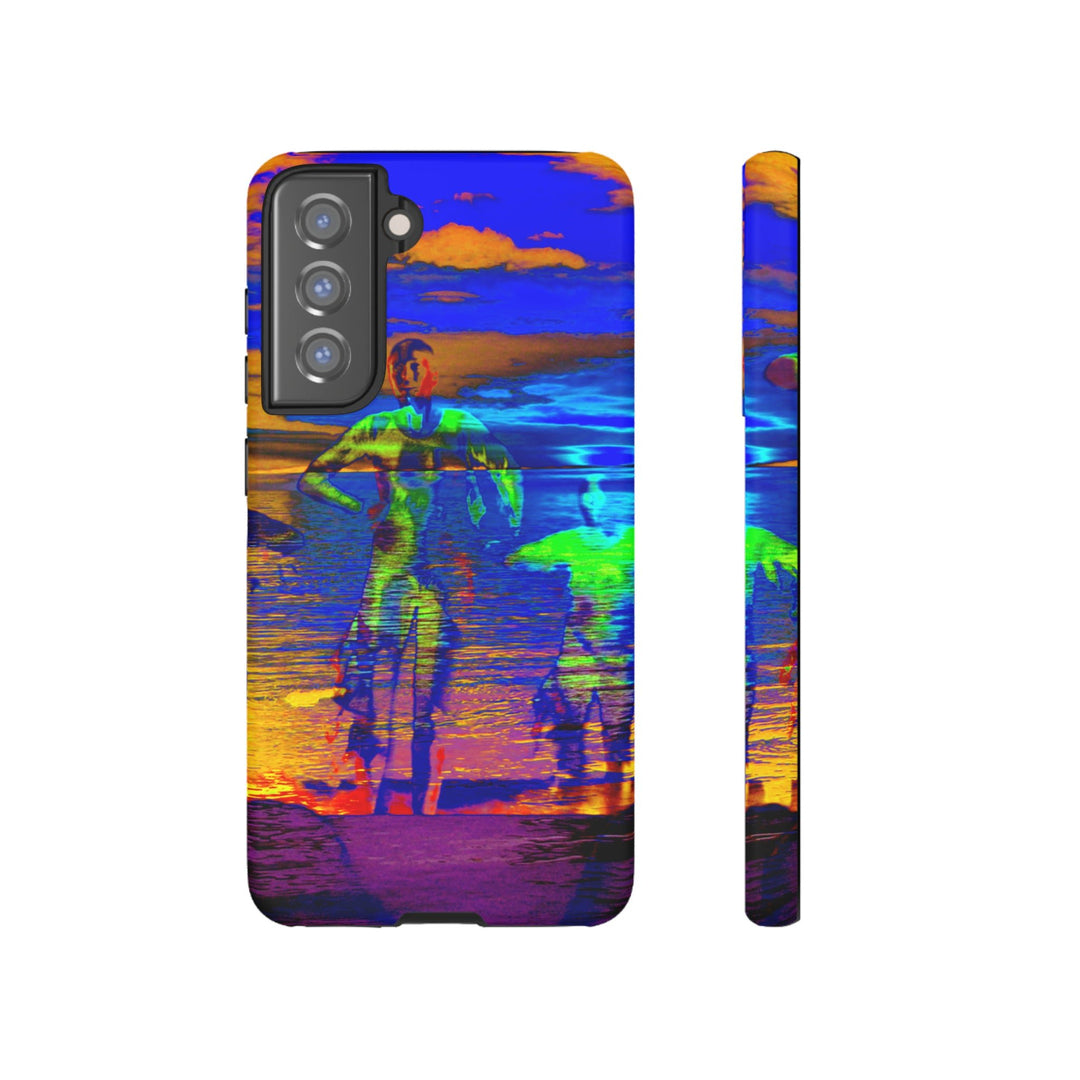 Cute Samsung Phone Case | Aesthetic Samsung Phone Case | Dance Sunset Colorful | Galaxy S23, S22, S21, S20 | Luxury Double Layer | Cool - Studio40ParkLane