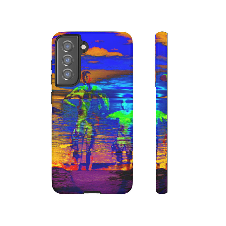 Cute Samsung Phone Case | Aesthetic Samsung Phone Case | Dance Sunset Colorful | Galaxy S23, S22, S21, S20 | Luxury Double Layer | Cool - Studio40ParkLane
