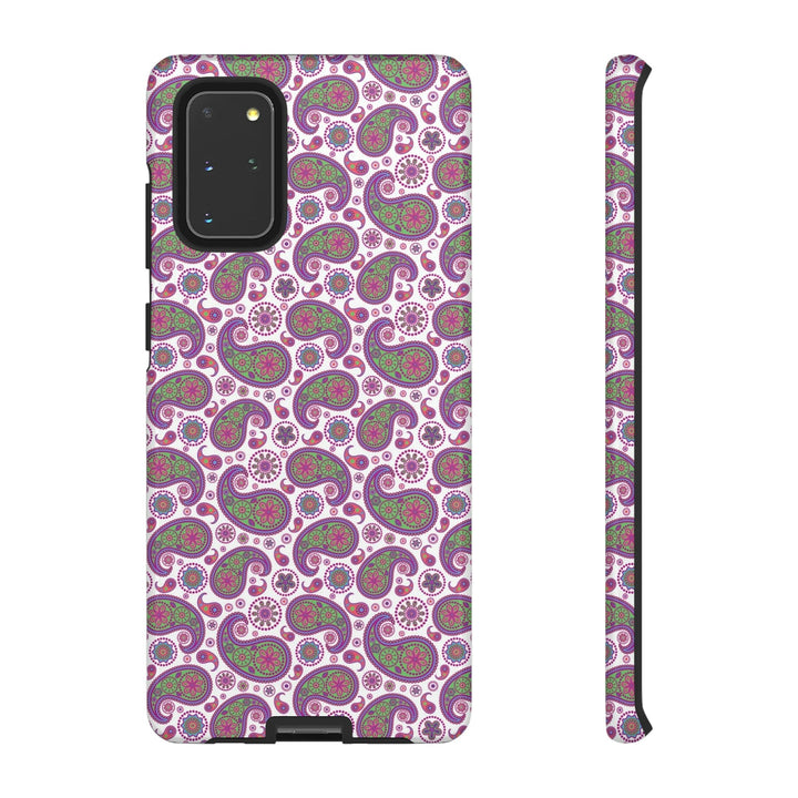 Cute Samsung Phone Case | Aesthetic Samsung Phone Case | Paisley Purple Pink | Galaxy S23, S22, S21, S20 | Luxury Double Layer | Cool - Studio40ParkLane