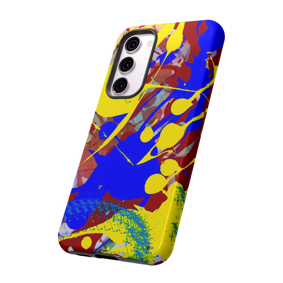 Samsung Galaxy Phone Case | Galaxy S23, S22, S21, S20 | Luxury Case Double Layered | Impact Resistant | Fashionable - Paint Spill 2 - Studio40ParkLane