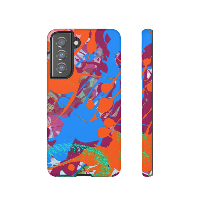 Samsung Galaxy Phone Case | Galaxy S23, S22, S21, S20 | Luxury Case Double Layered | Impact Resistant | Fashionable - Paint Spill 1 - Studio40ParkLane